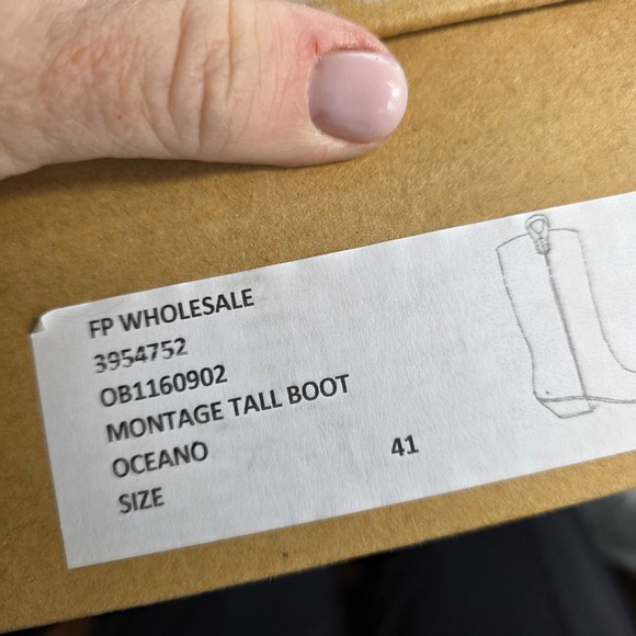 We the Free People Leather Cowboy Boots Oceano Blue Snake Embossed EU 41 10 NEW - Picture 11 of 11